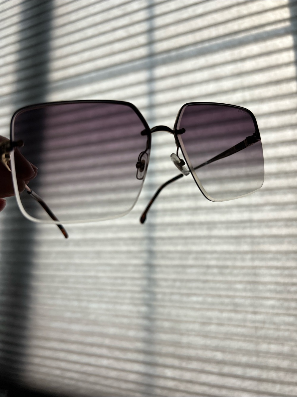 Carrera Gold-Accented Sunglasses with Brown Gradient Lenses UV - Picture 4 of 5